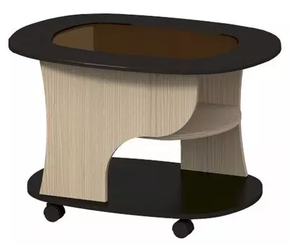 Стол журнальный СЖ-1 со стеклянной столешницей (Премиум)