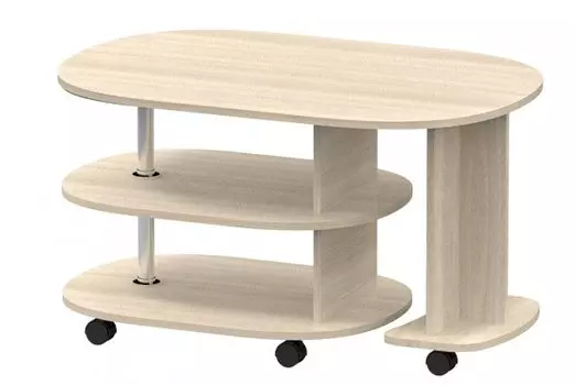 Стол журнальный СЖ-4 на колесиках (Премиум)