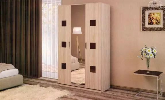 Трехстворчатый шкаф Лейла (Террикон)