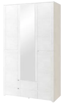 Трехстворчатый шкаф с ящиками №13 Твист (Ижмебель)