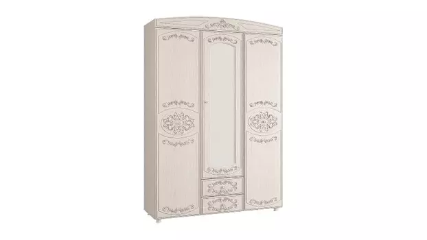 Трехстворчатый шкаф с зеркалом Каролина (Олмеко)