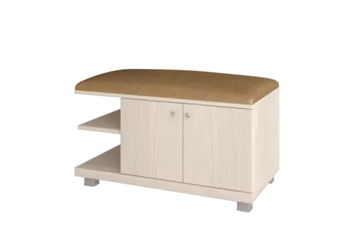 Тумба для обуви Ирис 34 с мягким сиденьем (Арника)