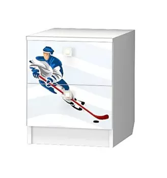 Тумба прикроватная Смарти с фотопечатью Хоккей (Премиум)