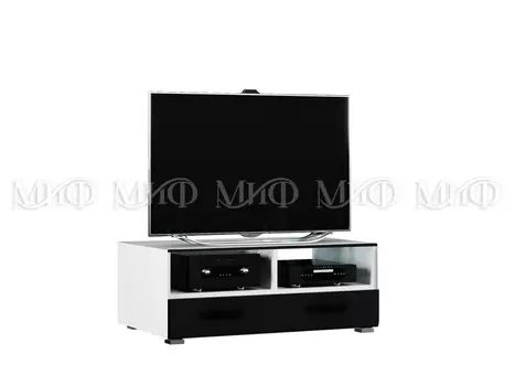 Тумба Тв со стеклом (исп 2) Квадро (Миф)