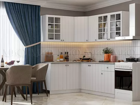 Угловая кухня Техно-1 1.4*1.8 м (Миф)