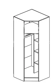 Угловой шкаф Макарена-3 МШУ МДФ (Регион 058)