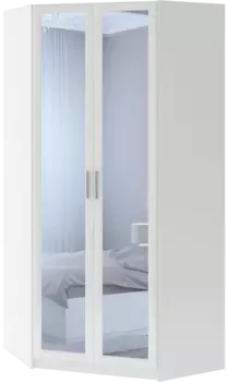 Угловой шкаф с зеркалом М35 Тиффани (Риннер)