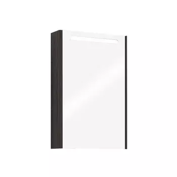 Зеркальный шкаф Сильва 50 с подсветкой, дуб макиато (Акватон)