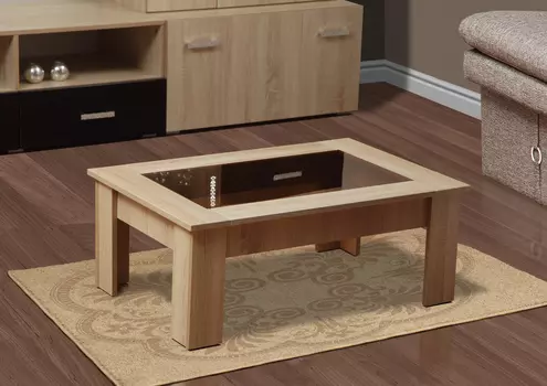 Журнальный стол Маджеста-8 со стеклом (Олмеко)