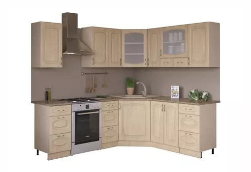 Кухонный гарнитур Паула 1,65х1,85м
