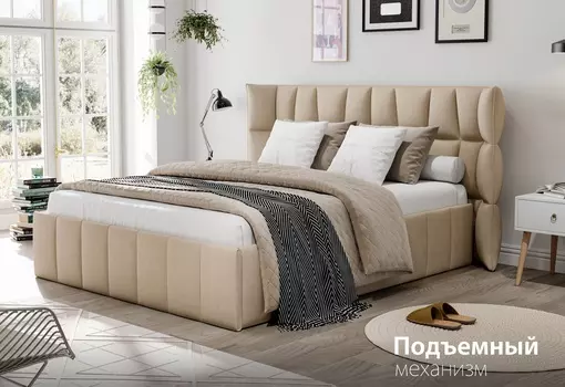 Мягкая кровать Габриэль 140*200 (подъемник)