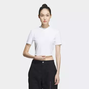 Adicolor Ribbed Tee White