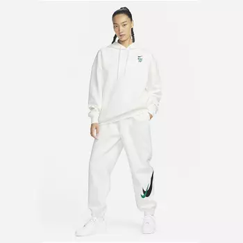 Air Fleece Trousers Double Swoosh White