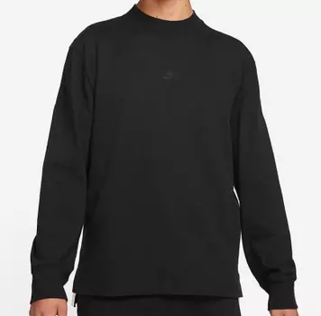 Black Mock Neck Sweatshirt