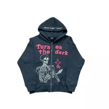 Broken Planet Skeleton Zip Up Hoodie