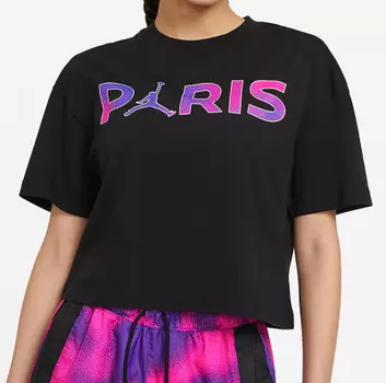 Paris Saint-Germain Black Boxy Tee