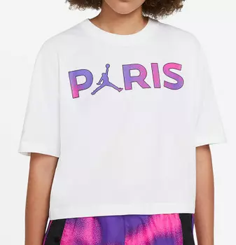 Paris Saint-Germain White Boxy Tee