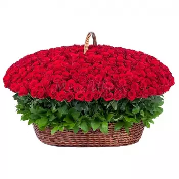 1001 Красная Роза (60 см.) в корзине