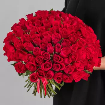101 Красная Роза (30-40 см.)