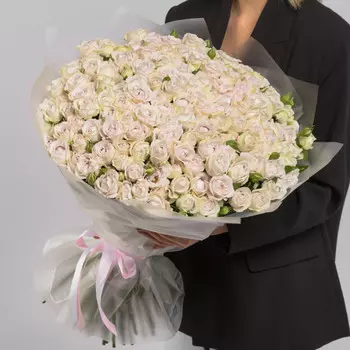 101 Кустовая Пионовидная Сиреневая Роза (50 см.)