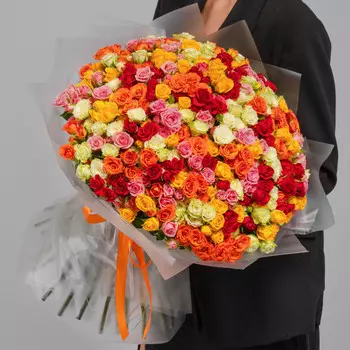 101 Кустовая Роза Микс (50 см.)