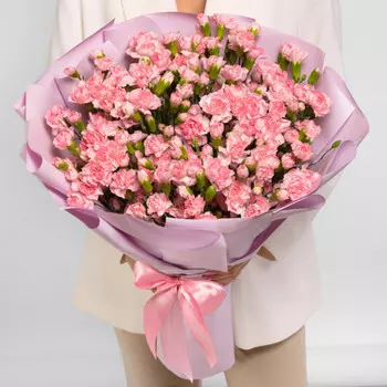 101 Кустовая Розовая Гвоздика