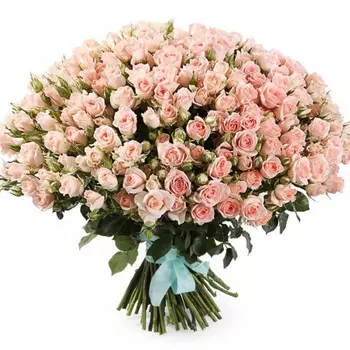 101 Кустовая Светло-Розовая Роза (50 см.)