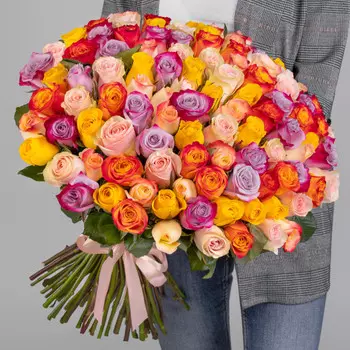 101 Роза Микс (50 см.)