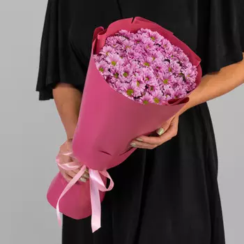 11 Розовых Сантини Ромашка