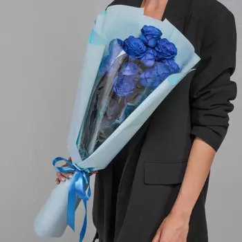 11 Синих Роз (70 см.)