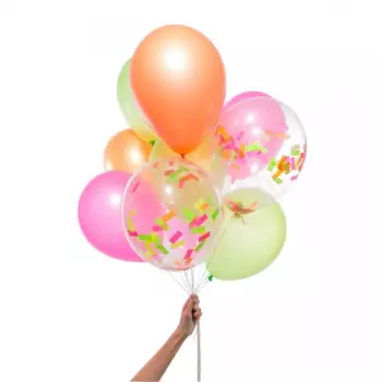 11 Воздушных Шаров "Неон"