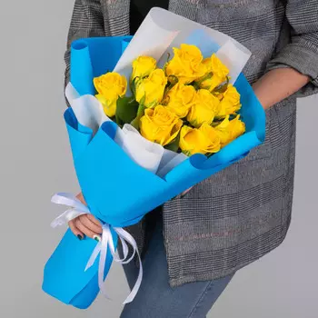 11 Желтых Роз (50 см.)