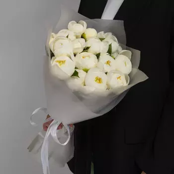 15 Белых Пионов