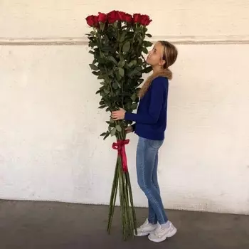 15 Красных Роз (180-200 см.)