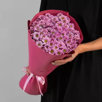 15 Розовых Сантини Ромашка