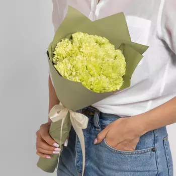 15 Зеленых Гвоздик