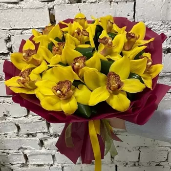 15 Желтых Орхидей