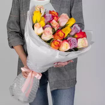 21 Роза Микс (60 см.)