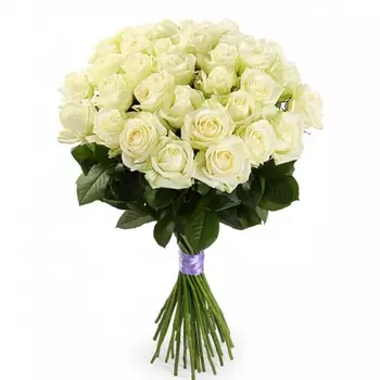 25 Белых Роз (50 см.)