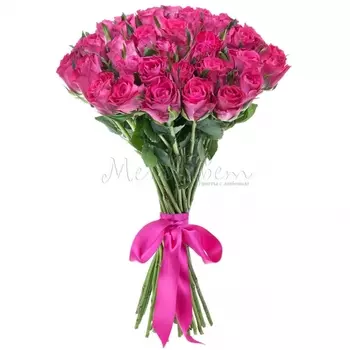 25 Малиновых Роз (30-40 см.)