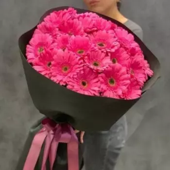 31 Розовая Гербера