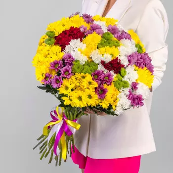 35 Кустовых Хризантем Ромашка Микс