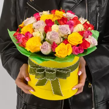 45 Роз Микс (30-40 см.) в коробке