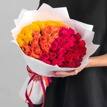 51 Роза Радуга (30-40 см.)