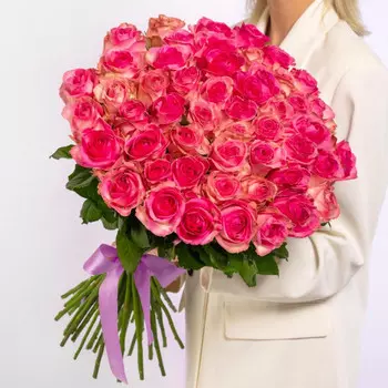 51 Розовая Роза (60 см.)