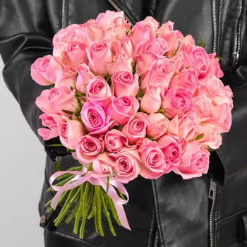 51 Светло-Розовая Роза (30-40 см.)