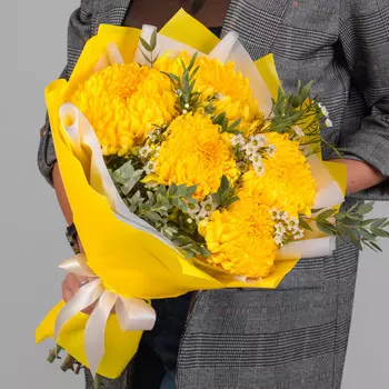 Букет "Желтые Бигуди"