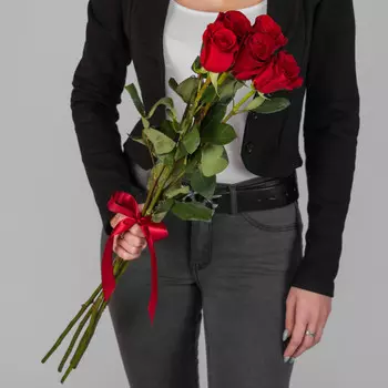 5 Красных Роз (70 см.)