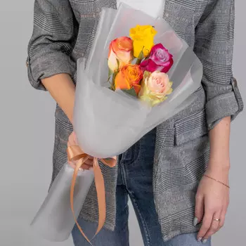 5 Роз Микс (50 см.)