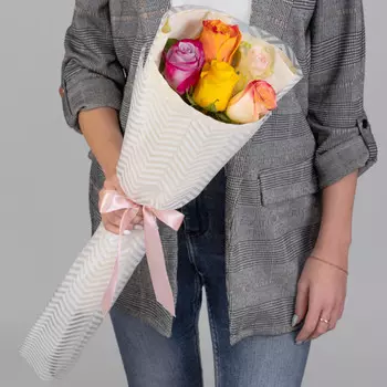 5 Роз Микс (60 см.)